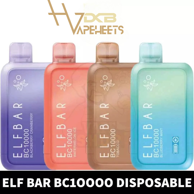 Elf Bar 10000 Puffs Disposable Vape 5% Nicotion Rechargeable Kit in Dubai, UAE